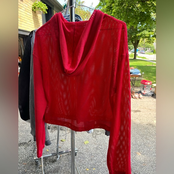 Forever 21 size small red mesh top. - Picture 2 of 2